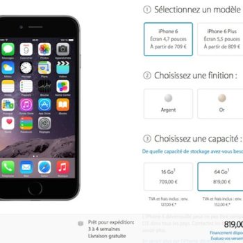 apres une forte demande les delais de livraisons de liphone 6 passent a octobre 1