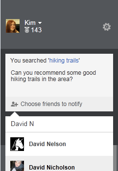 bing permet de taguer un ami facebook lors dune recherche 1