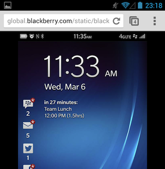 blackberry permet aux utilisateurs dios et android et disposer de lexperience bb10 sur son site 1