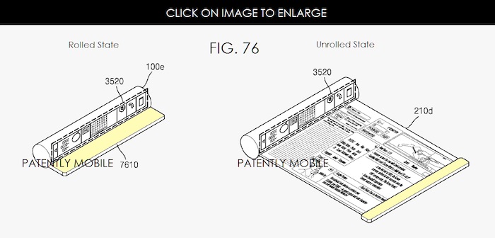 brevets samsung smartphones tablettes flexibles et pliables 1