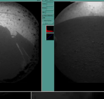 ce sont les premieres images que curiosity a envoye a la nasa de mars 1