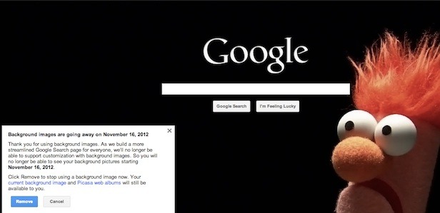 changer le fond decran de google sest fini a partir du 16 novembre 1