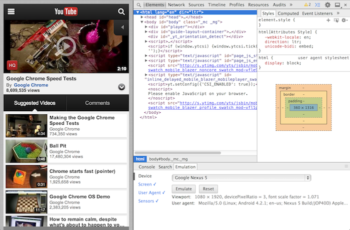 chrome offre de nouveaux outils de developpement dans sa solution mobile 1