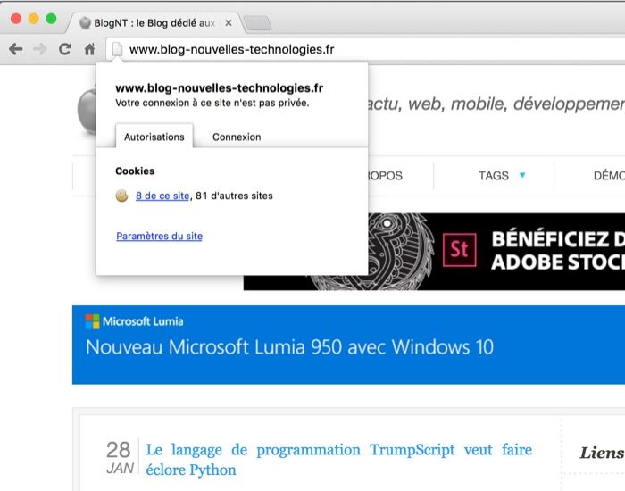 Chrome va bientôt pointer les sites non cryptés avec un grand X rouge
