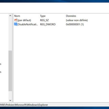 comment desactiver centre de notifications dans windows 10 1