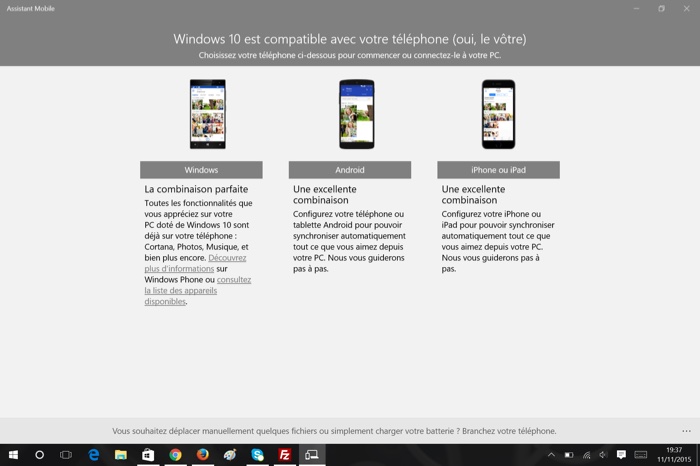comment synchroniser votre smartphone a windows 10 1