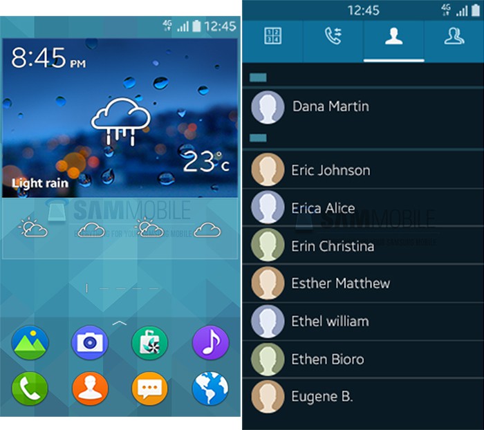 de nouvelles captures de tizen sur un smartphone samsung 1