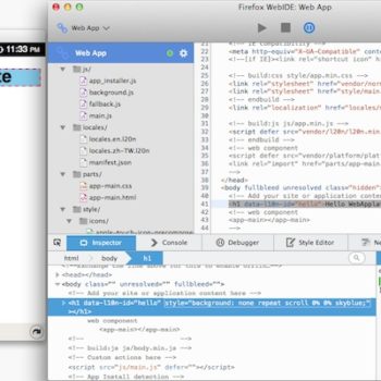 deboguer les applications chrome ou safari depuis firefox avec webide 1
