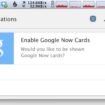 des cartes de google now ont ete reperees dans chrome 1