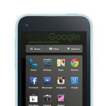 des screenshots de facebook home montrent une interface plutot clean 3