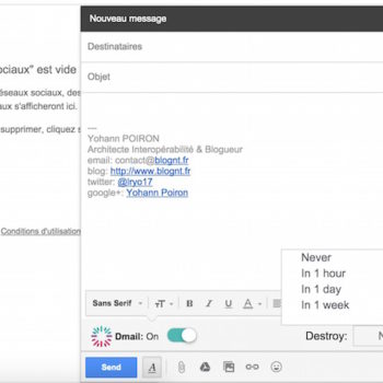 dmail extension auto destruction de mails 1