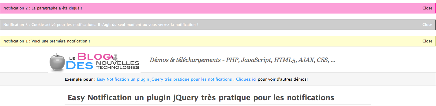 easy notification un plugin jquery tres pratique pour les notifications 1