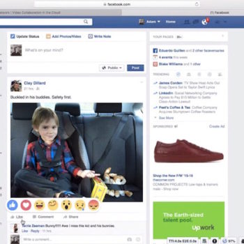 facebook introduit des emotions sur la plateforme 1