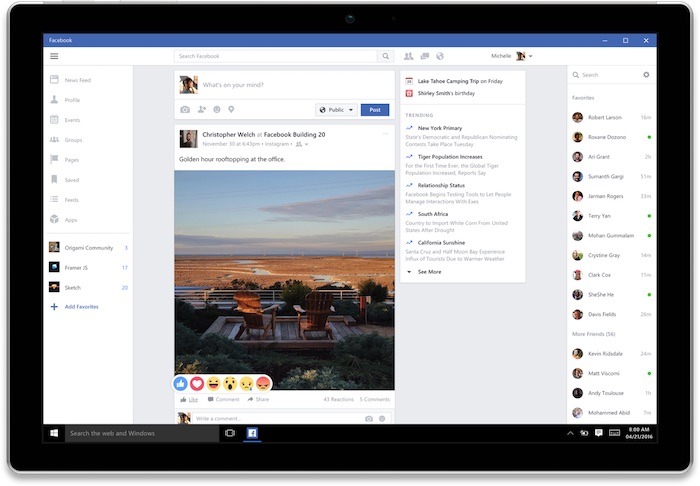 facebook messenger et instagram sur windows 10 1 1