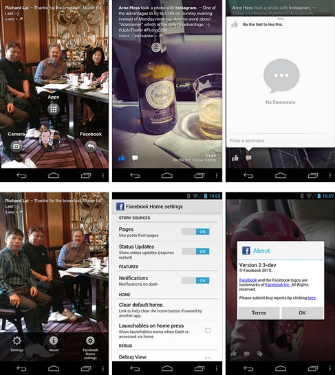 facebook retire la version leakee de facebook home et mentionne que nous devons attendre 1
