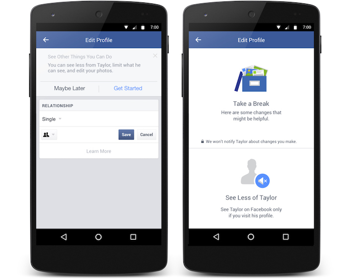 facebook teste de nouveaux outils pour vous aider a oublier votre ex 1