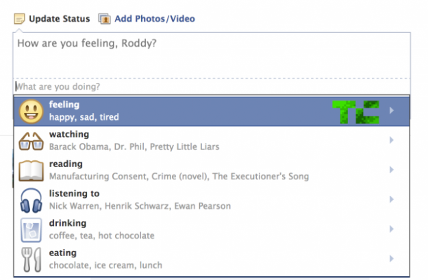 facebook veut savoir comment vous vous sentez lors dune publication dun statut 1