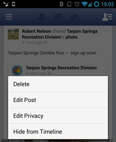 facebook vous permet dediter les messages apres le partage sur android et prochainement sur ios 1