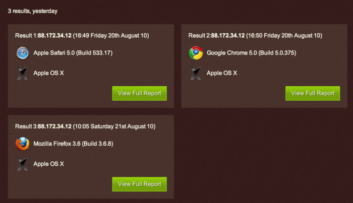 Tester votre navigateur avec findmebyIP.com