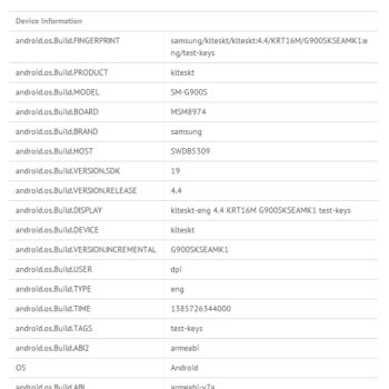 galaxy s5 un benchmark revele un ecran 2k et un processeur cadence a 25 ghz 1