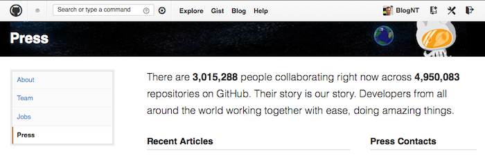 Github passe les 3 millions d’utilisateurs enregistrés, triplant sa base dans les 15 derniers mois