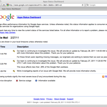 gmail a bientot restaurer tous ceux touches par la perte des emails avant hier 1