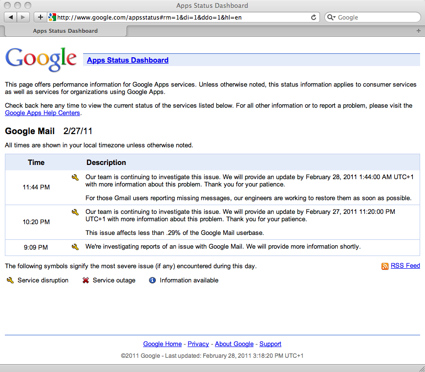 gmail a bientot restaurer tous ceux touches par la perte des emails avant hier 1