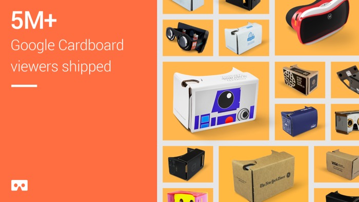 google cardboard 5 millions expedies 1