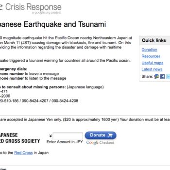 google deploie person finder apres le tsunami au japon 1