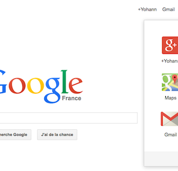 google devoile son nouveau logo et sa barre de navigation avec un lanceur dapplications 1