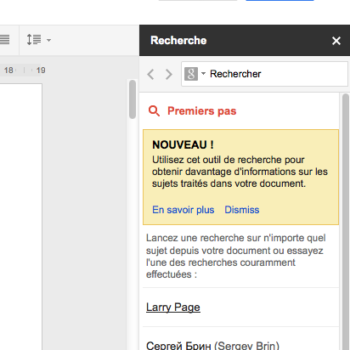 google docs introduit une nouvelle barre laterale qui rend la recherche plus rapide 1