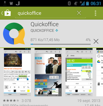 google fait de quickoffice une application pour ios et android gratuite pour tous 1