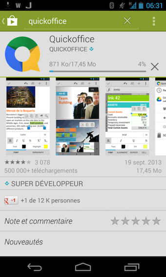 google fait de quickoffice une application pour ios et android gratuite pour tous 1