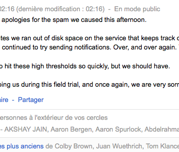 google innonde de spams ses utilisateurs 1