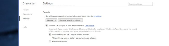 Google intègre la recherche vocale ‘OK Google’ sur Chromium