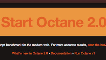 google lance la version 2 0 de son outil de benchmark javascript nomme octane 1