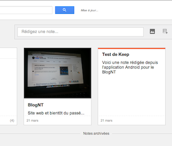 google lance son rival a evernote nomme keep sur le web et android 1