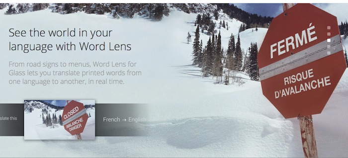 google lance un kit de developpement et 5 nouvelles applications pour les google glass 1
