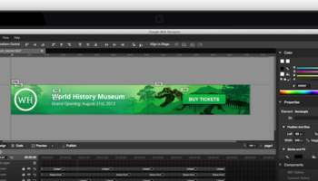 google lance web designer un outil visuel dedie notamment a la creation de sites html5 interactifs 1