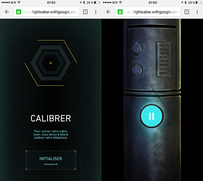 Maniez votre smartphone comme un sabre laser grâce à Chrome