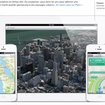 google maps entrapercu sur un iphone avec ios 6 1
