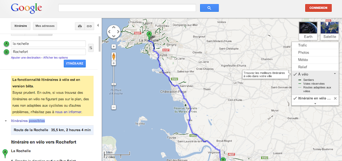 google maps lance la navigation en velo pour davantage de pays europeens et notamment en france 1