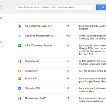 google met a jour son apis explorer avec un nouveau look 1