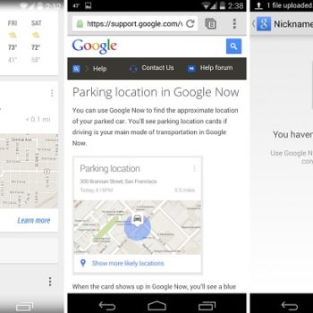google now se souviendra automatiquement ou vous etes gare 1