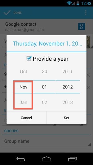 google oublie le mois de decembre dans la mise a jour dandroid 4 2 1
