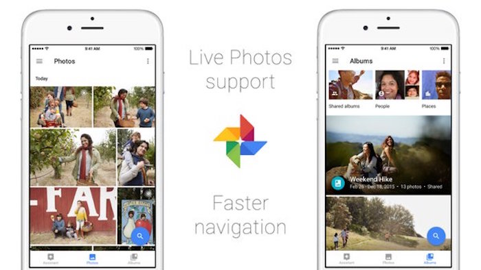 google photos support live photos sur ios 1