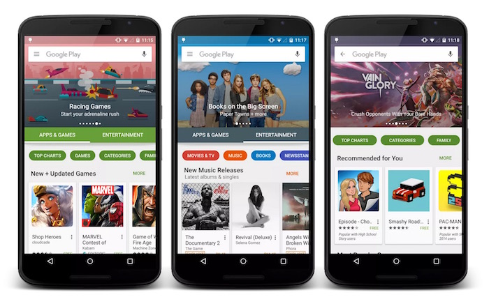 Bientôt un nouveau Google Play Store ? 49 google play store redesign 1