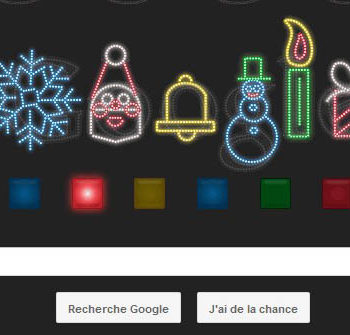 happy holidays en musique pour le google doodles du jour 1