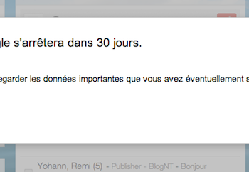 igoogle va sarreter dans 30 jours 1