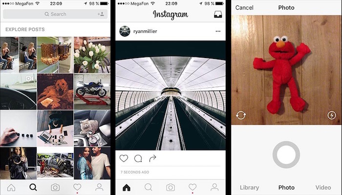 Instagram teste discrètement un design en noir et blanc pour son application
